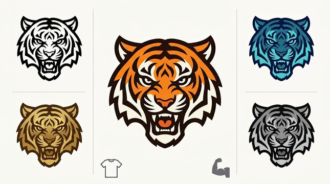 tiger head vector