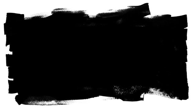 Grunge Texture Frame Overlay.Abstract black and white grunge border with scratches and paint splatters.Perfect for vintage film effects.Video effect texture 4k resolution