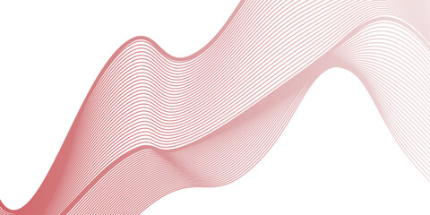 Obraz premium Vector abstract red background with dynamic red waves, lines and particles.