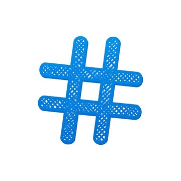 Hashtag symbol digital representation social media icon