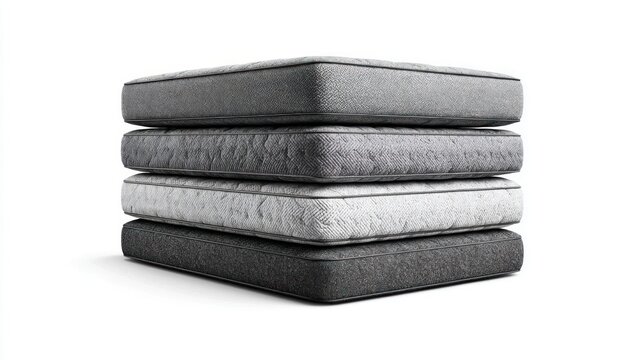 Comfortable stacked mattresses for a restful nights sleep