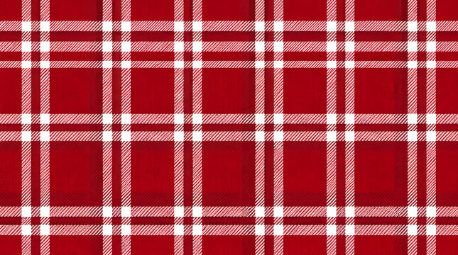 Red and white plaid pattern background texture