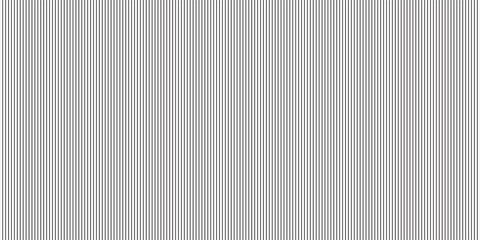 Naklejka premium Narrow black-white vertical lines. Symmetric geometric ornament. Striped seamless pattern, abstract wallpaper. Digital paper for textile print, page fill. Vector