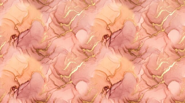 Abstract seamless pattern with small brown spiders on a light tan and soft beige background