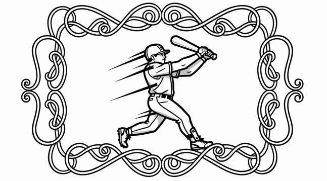 baseball player swinging bat