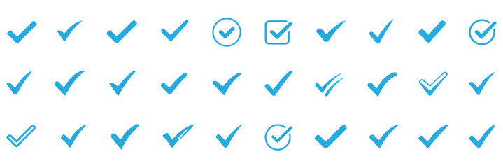checkmark icon color editable on white background  © HIKE STUDIO 9