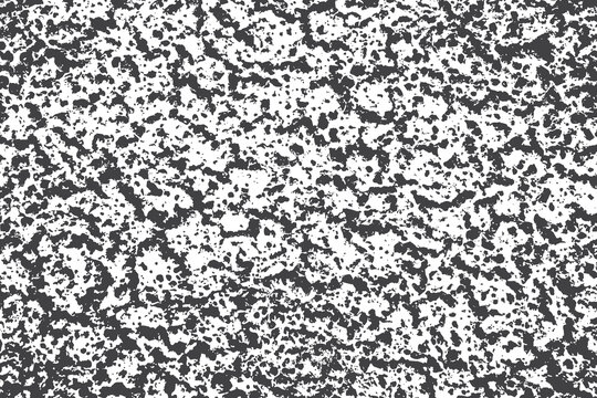 Abstract black and white grunge background . Monochrome vector texture