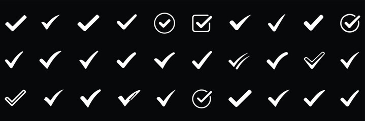 checkmark icon color editable on white background  © HIKE STUDIO 9