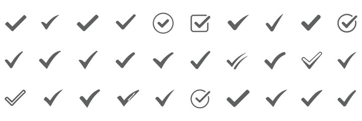checkmark icon color editable on white background  © HIKE STUDIO 9