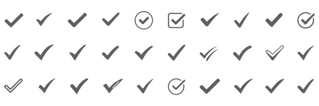 checkmark icon color editable on white background
