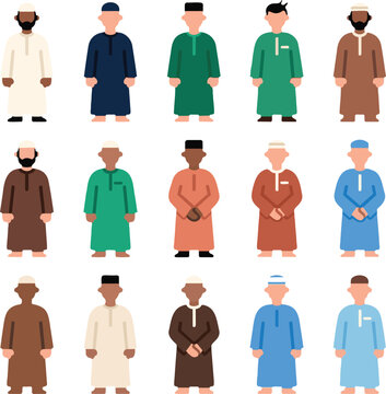 muslim man icon gamis long dress muslim clothes for man icon