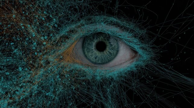 Mysterious Eye with Turquoise Surrounds.
