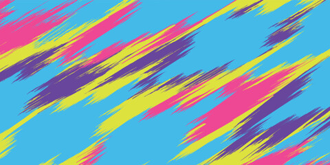 Modern jersey design with colorful abstract lines sublimation, sports background, cheering, running, cycling, basketball, netball, event, team, vector illustration. eps 10 © HASAN