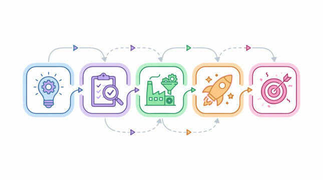 Business process visualization idea to goal