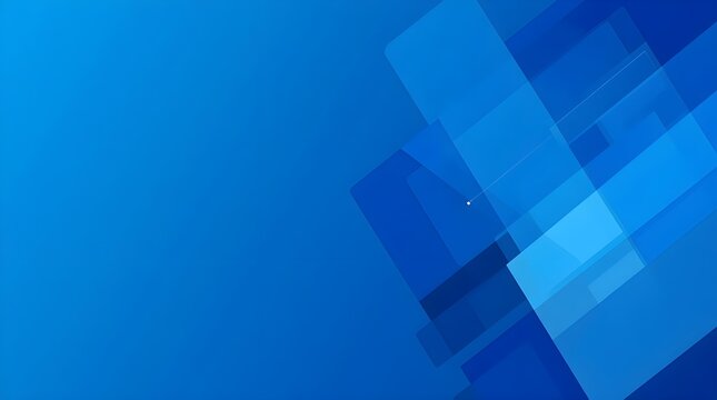 modern blue geometric abstract background with transparent layered shapes 