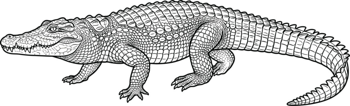 hand drawn vector illustration of a dinosaur