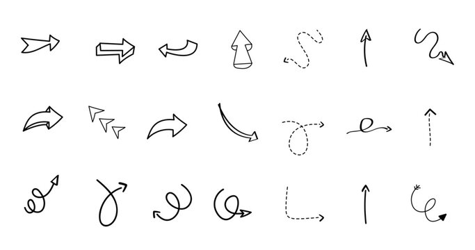 sketchy arrow icons