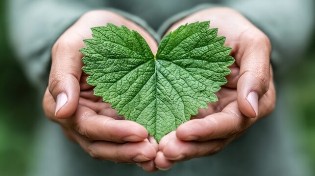 Natures heart a symbol of love and protection