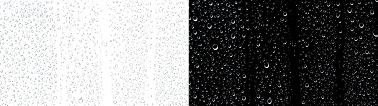 Water drops glass showing rainy macro window texture depth overlay PNG transparent abstract background