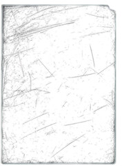 Obraz premium Dark scratched glass panel isolated on transparent background