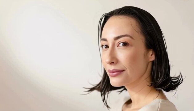 女性の髪の後ろ姿・ヘアケアのイメージ