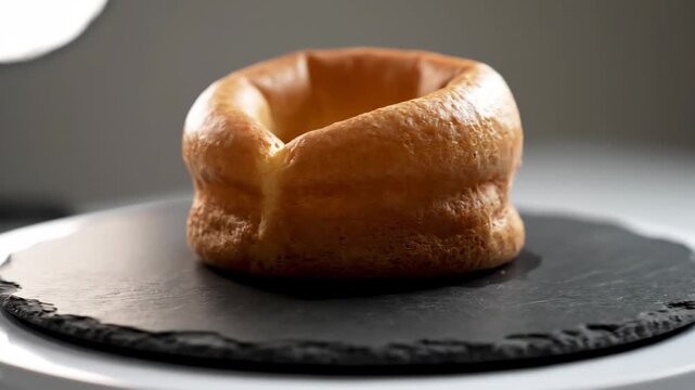 Golden Baked Bread Roll Fresh from Oven Delicious Pastry