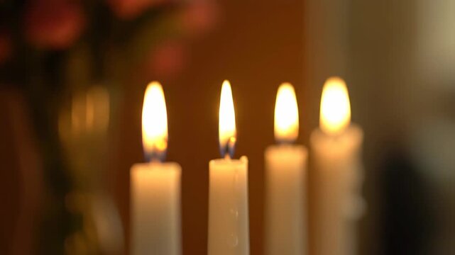 Blazing Fire Flame Burning Brightly in Dark Background with Warm Glow