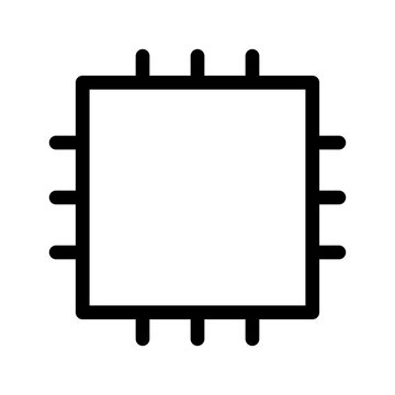 A computer chip with a geometric star pattern patch