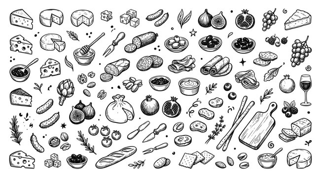 Charcuterie board elements