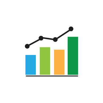 Business Growth Chart Icon Vector