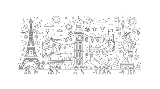 vector illustration of church