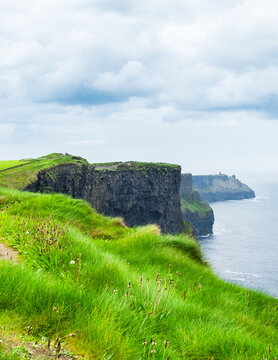 Cliffs of Moher coastline landscape in Ireland