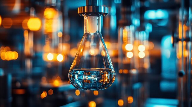 Sophisticated Chemical Processing Equipment in a High-Tech Laboratory Setting