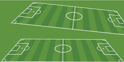 top view of soccer field, vector, modern © fahreza