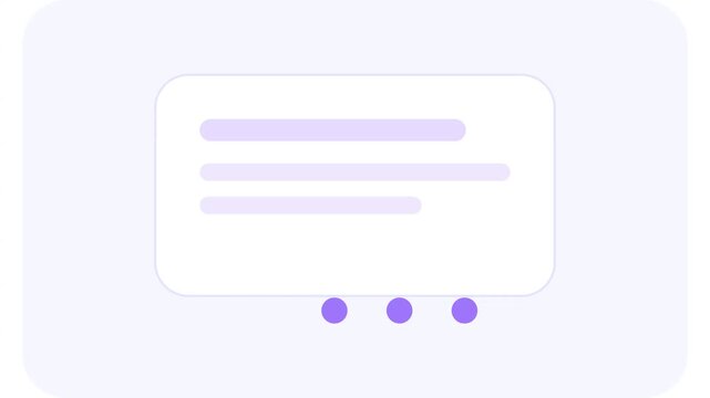 UI elements with lines dots on purple background showcase