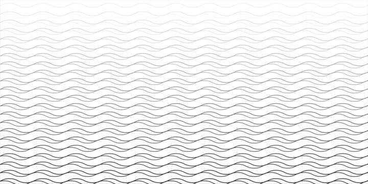 Water waves. Set of wavy zigzag lines. Wave thin line background. Vector zigzag and wavy  horizontal underline. Vector illustration