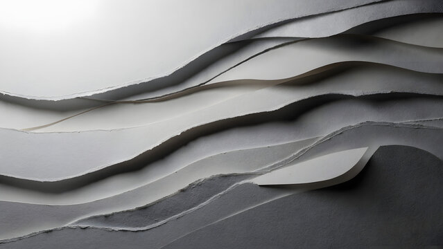 curving torn paper background