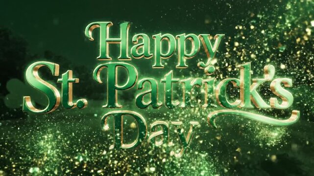 Celebrating St. Patrick's Day with festive green decorations and sparkles