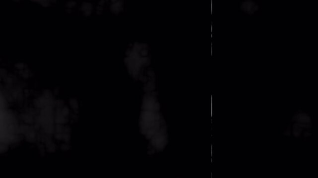 Noise, dirt, grain, dust and scratches on old damage film surface. Tv signal with bad interference, static noise background. Old film look on black background. 4K animation alpha channel
