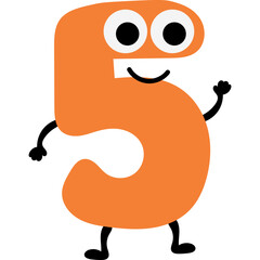 Cartoon Number Character Illustration  © farmstudios