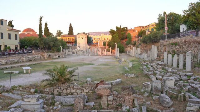 Roman Agora and the Tower of the Winds in Athens, Greece