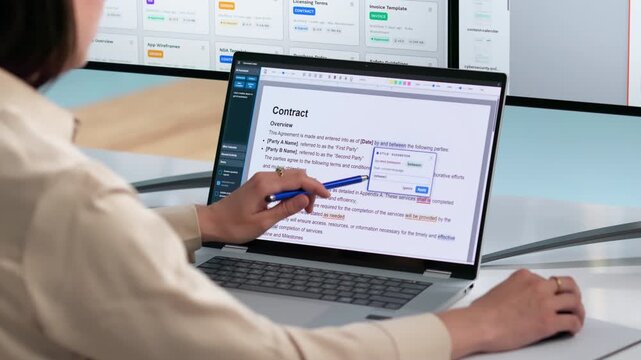 Editor Reviews And Corrects Text Documents