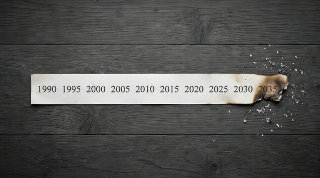 Time line el nino year strip burns forward decade concept hope change. Warming impact global. science meteorology earth, disaster global warming crisis, climate change storm, heat drought