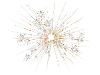 Obraz premium Burst of light and color resembling a firework explosion against a black background