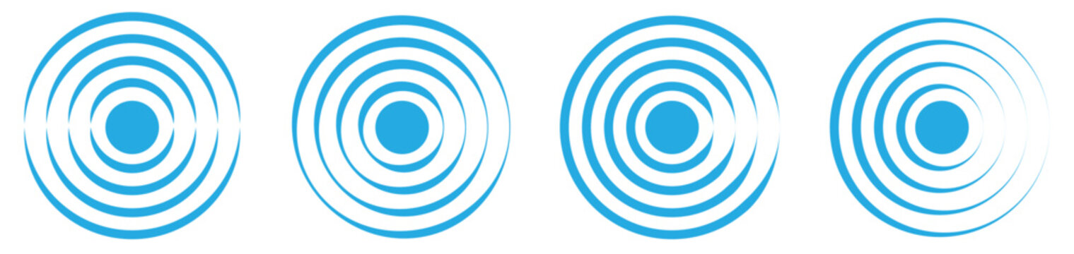 Set of polar grids concentric circles. Wheel of life or habits tracker. Collection of circle diagrams divided on segments. Blank polar graph paper. Vector ..