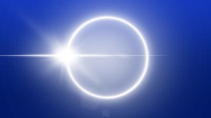 Abstract Blue Sky Background with Glowing Light Flare Stars and Space Inspired Modern Design Illustration © MONTRI
