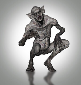 3D abstract creature for Halloween