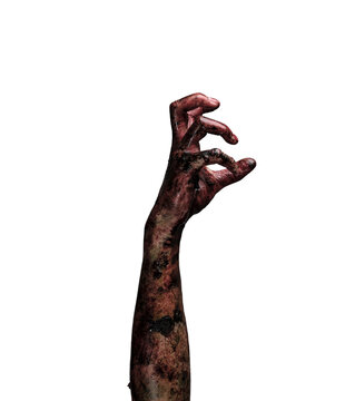 Zombie hand. Halloween theme concept.