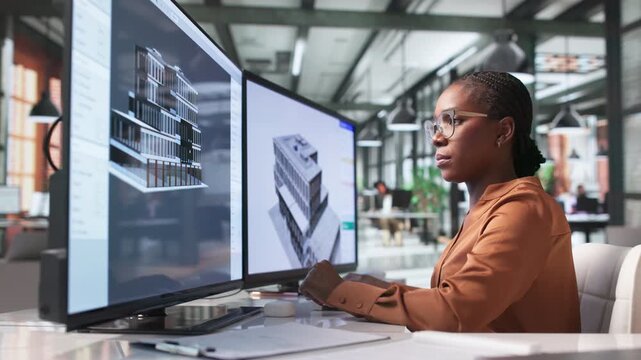 Architect Works On 3D BIM Model