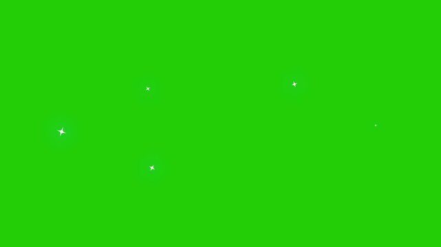 Twinkle star green screen background video sparkle. festive twinkle star glitter on smooth, Stars twinkling, twinkle Sparkle Stars, blinking light effect. sparkling glitter light effect 4k motion grap